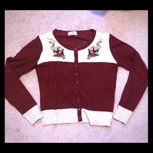 Retro Embroidered Cardigan